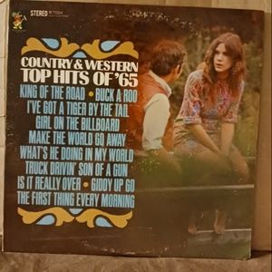 Country and Western TOP HITS OF '65 Vinyl Album